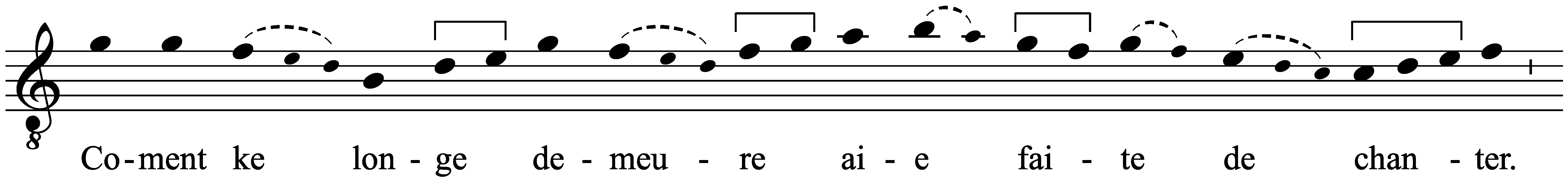 Work musical notation